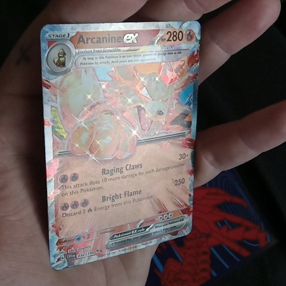 POKéMON 2023 Arcanine EX 32/198 full holographic SUPER RARE Card (2023)🆕 - Picture 6 of 6
